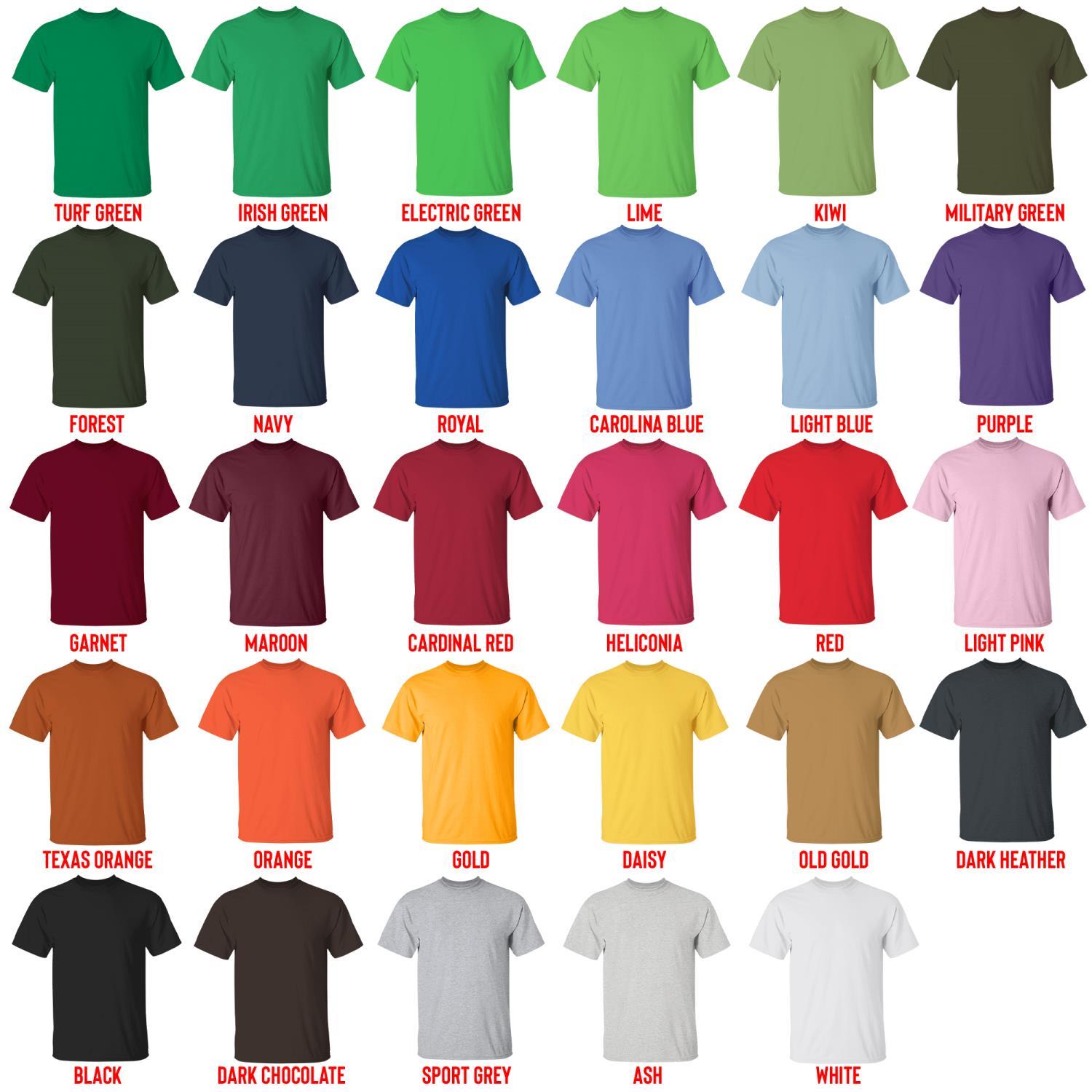 t shirt color chart - Lord of Mysteries Merch